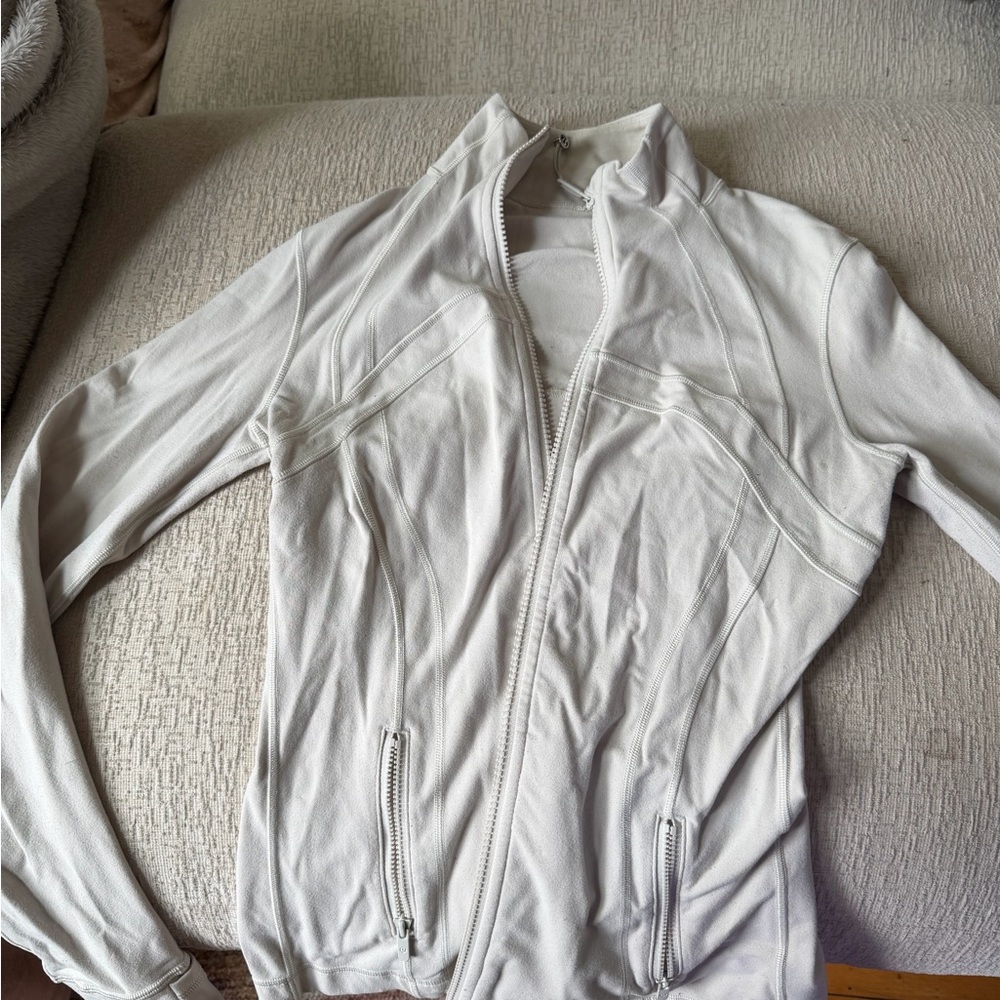 lululemon athletica White Full-Zip Athletic Jacket